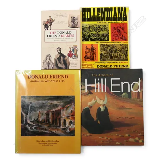 FOUR ART PUBLICATIONS RELATING TO  DONALD FRIEND & HILL END